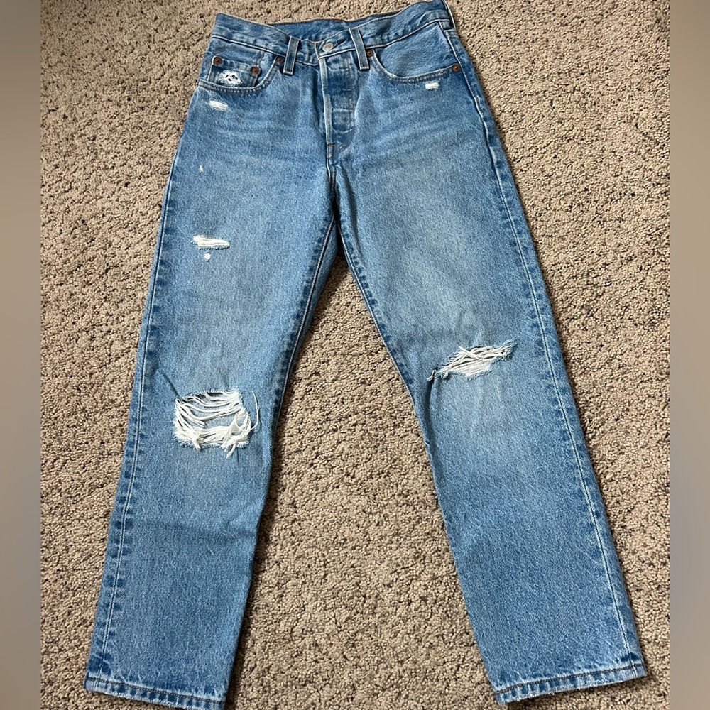 Levi’s straight leg high-rise jeans